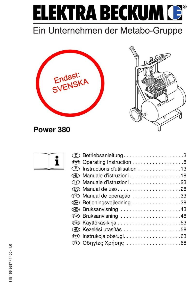 Elektra Beckum Power 380 Bruksanvisning