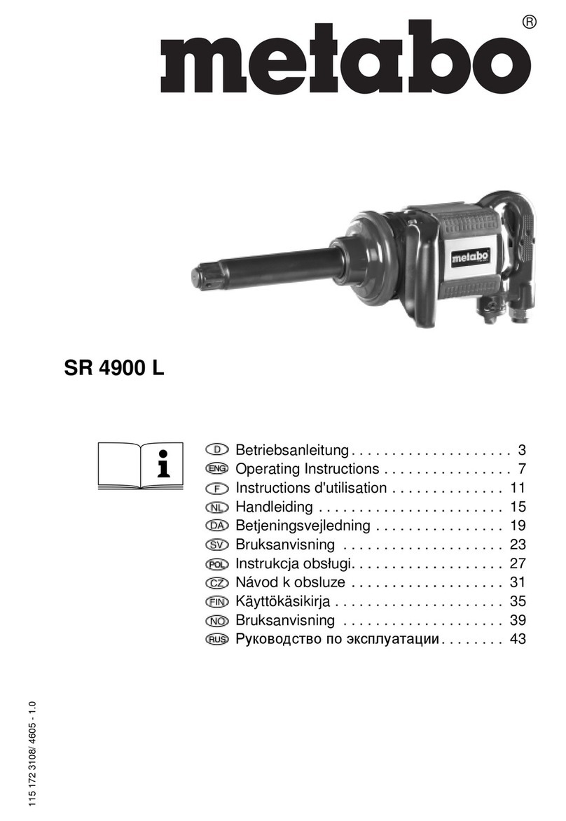 Metabo Compressor SR 4900 L operating instructions