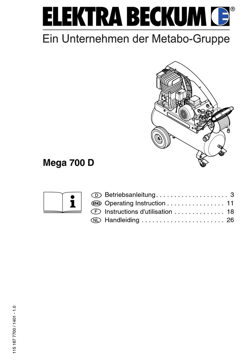 Elektra Beckum Compressor Mega 700 D User manual