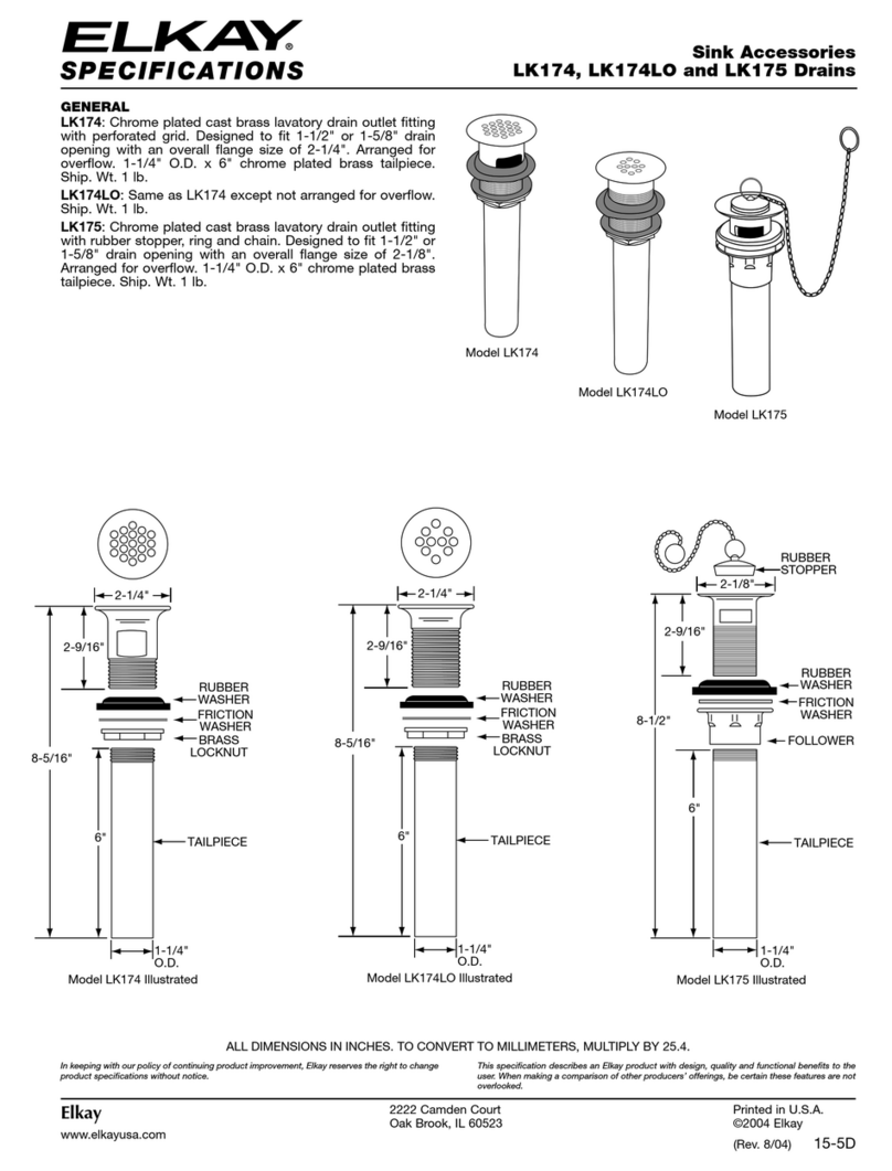 Elkay LK174 Specifications