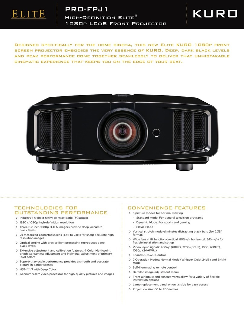 Pioneer Elite Kuro PRO-FPJ1 User manual