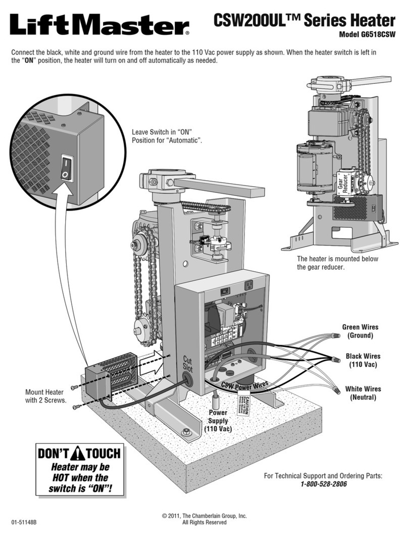 Chamberlain LiftMaster CSW200UL Series Connecting guide