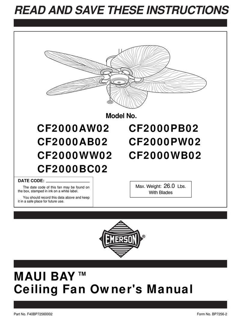 Emerson MAUI BAY CF2000AB02 User manual
