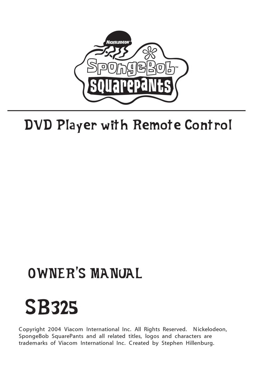 Emerson SpongeBob SquarePants SB325 User manual