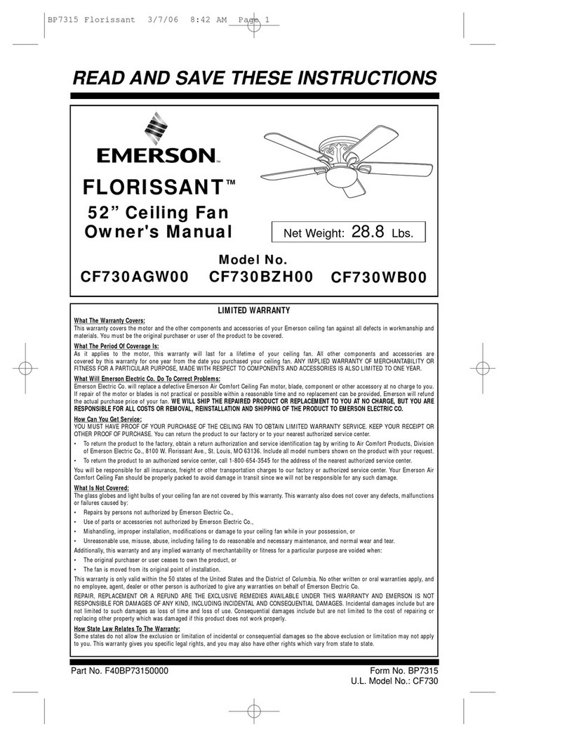 Emerson CF730 owner's manual