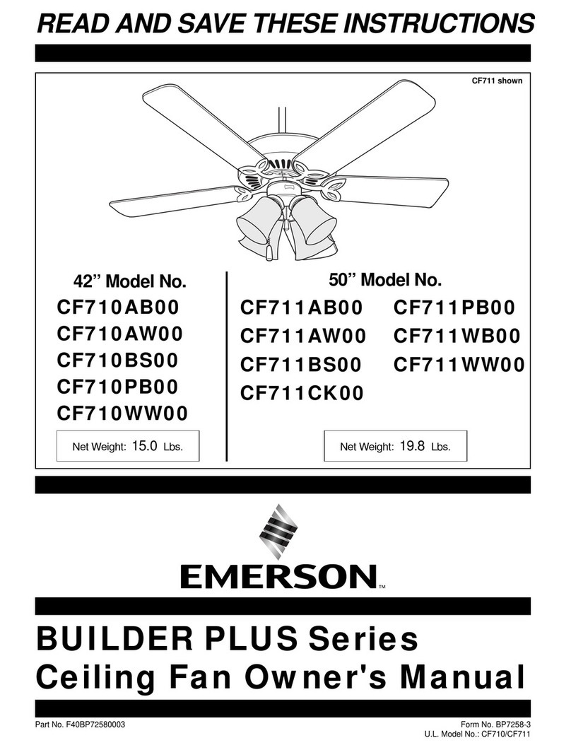 Emerson CF710AW00 User manual