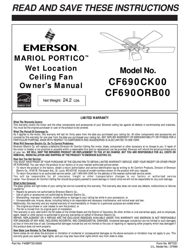 Emerson MARIOL PORTICO CF690CK00 User manual