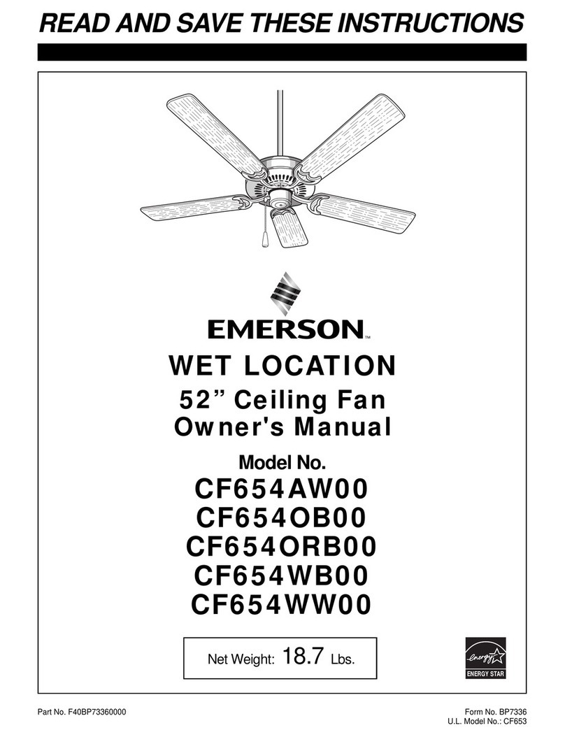 Emerson CF654AW00 User manual