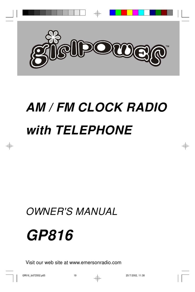 Emerson GirlPower GP816 owner's manual