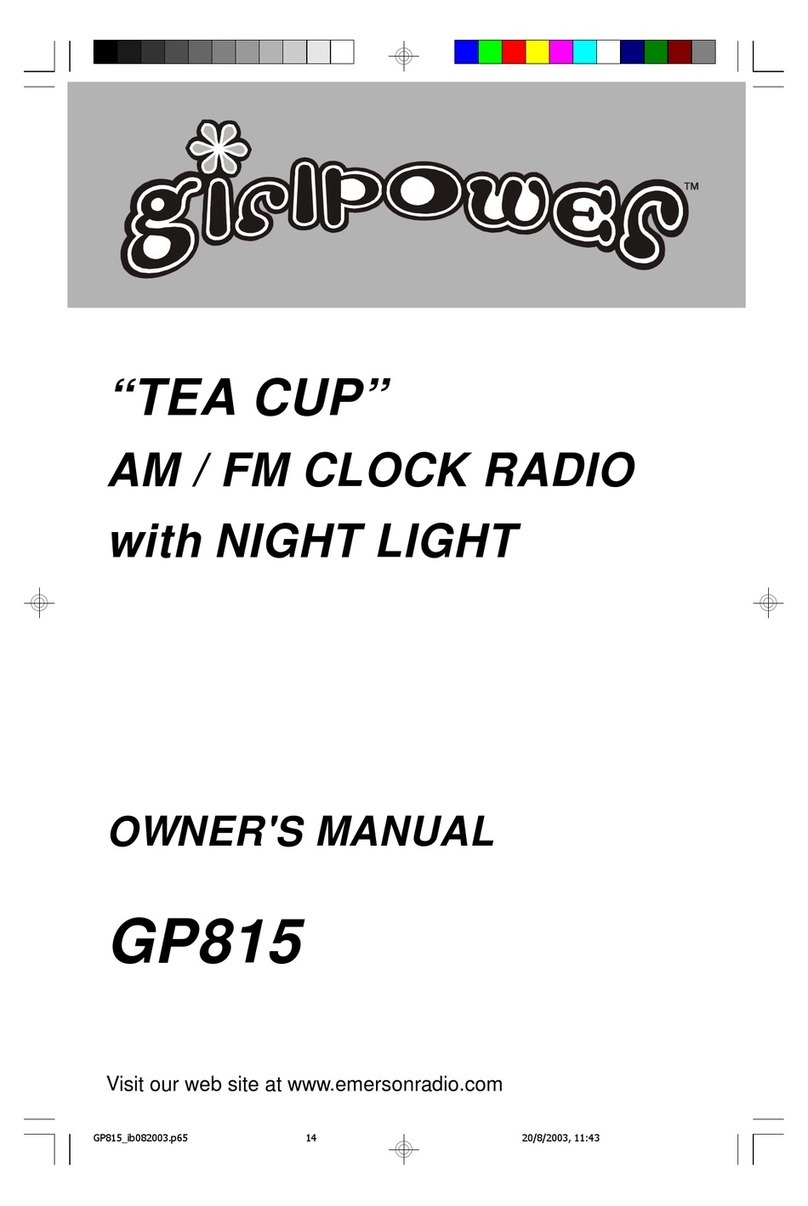 Emerson GirlPower GP815 User manual
