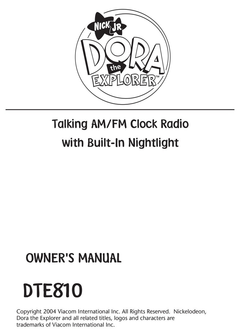 Emerson Dora the Explorer DTE810 owner's manual
