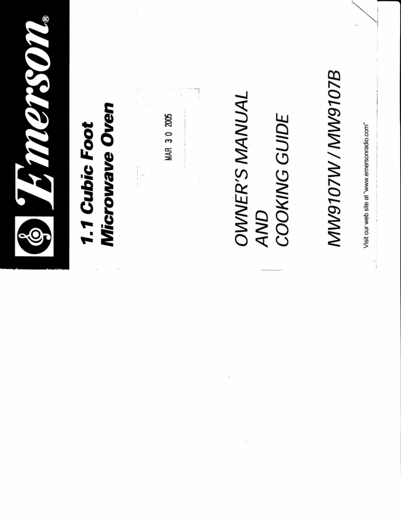 Emerson MW9107W Use and care manual