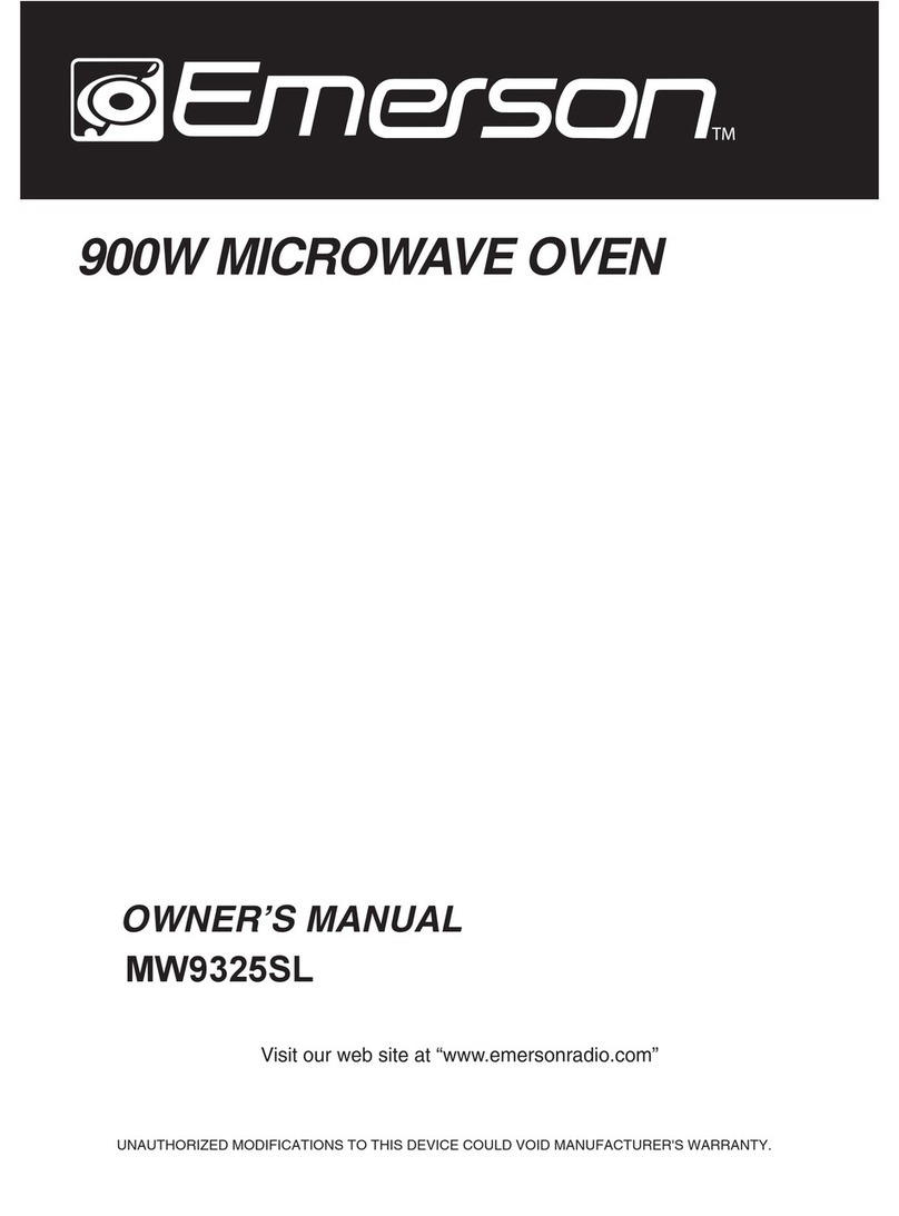 Emerson MW9325SL owner's manual