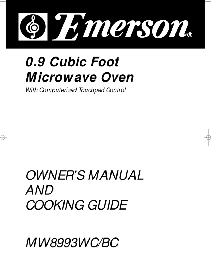 Emerson MW8993WC/BC Use and care manual