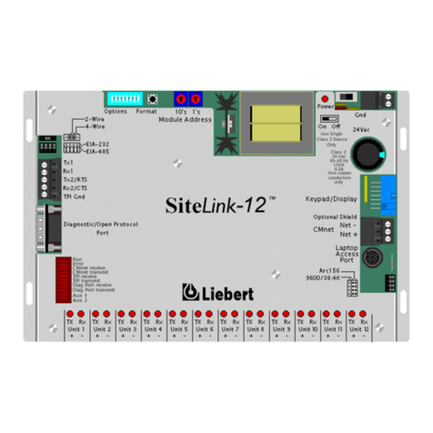 Emerson Liebert SiteLink-12 User manual