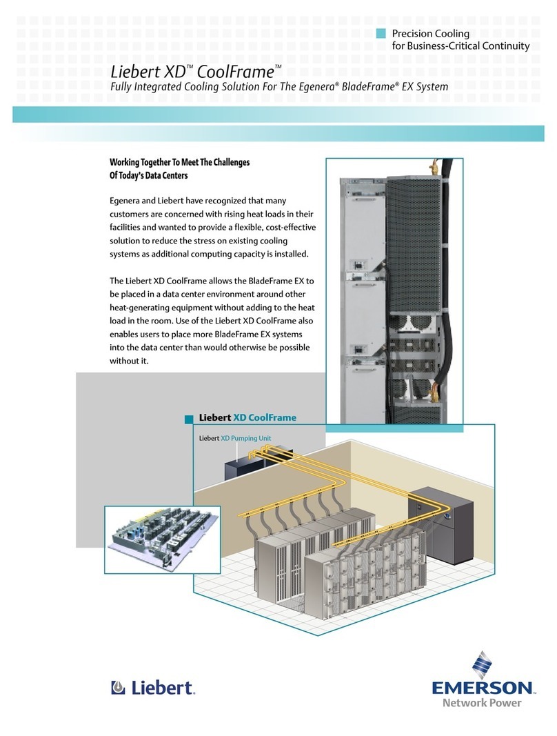 Emerson Liebert XD CoolFrame User manual