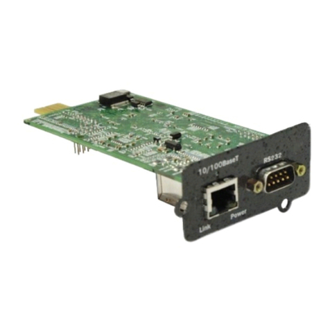Emerson Liebert Intellislot IS-WEBCARD Assembly instructions Emerson Liebert Intellislot IS-WEBCARD Assembly instructions