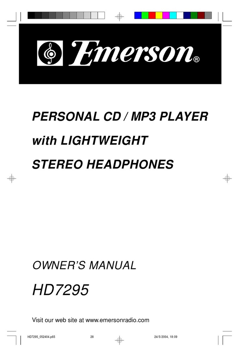 Emerson HD7295 User manual