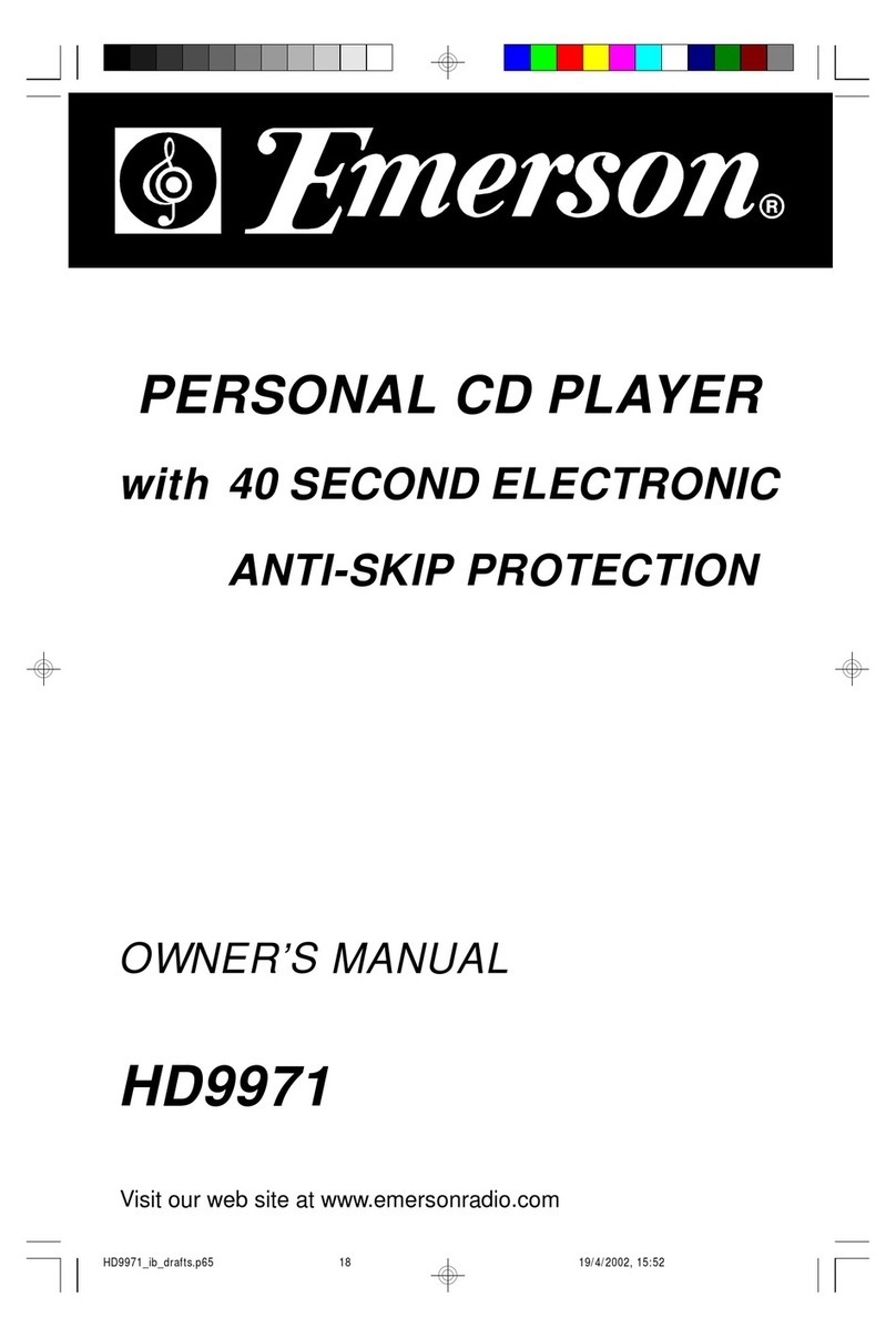 Emerson HD9971 User manual