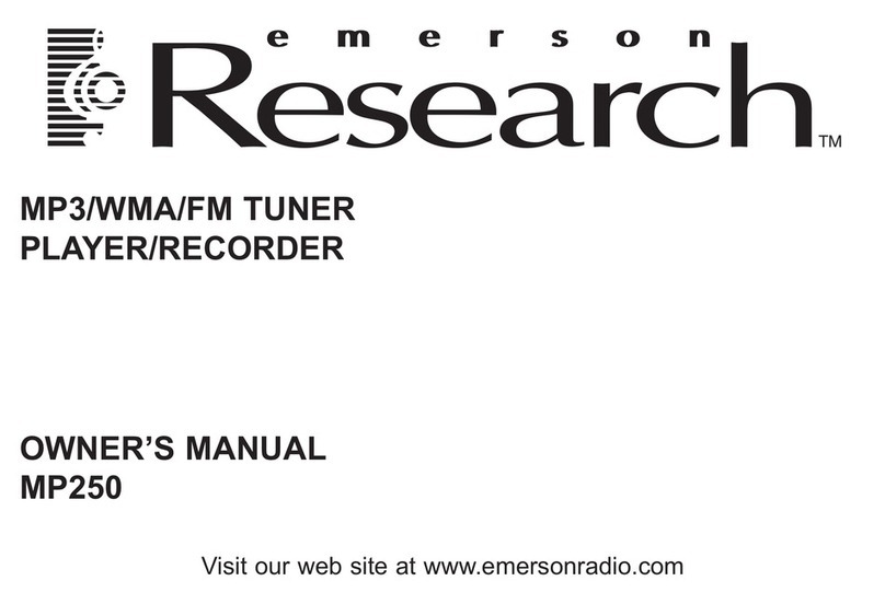 Emerson Research MP250 User manual