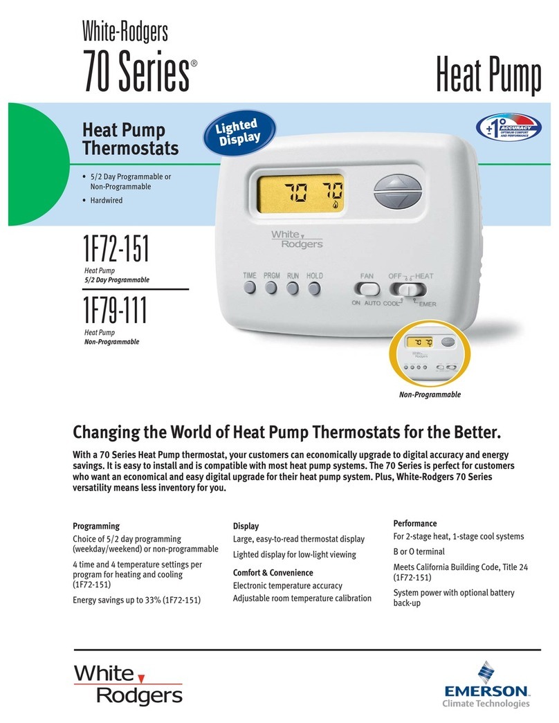 White Rodgers 1F72-151 Brochure & specs