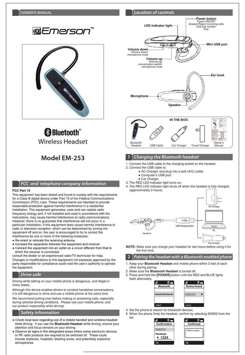 Emerson EM-253 owner's manual