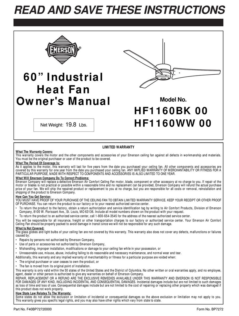 Emerson HF1160WW 00 User manual