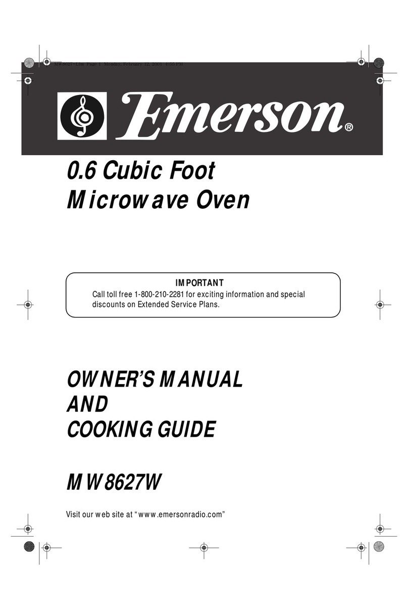 Emerson MW8627W Owner's manual and cooking guide