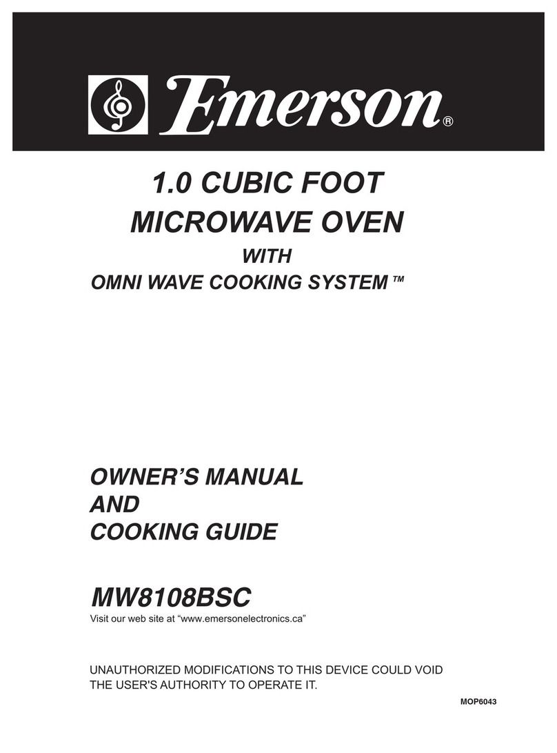 Emerson MW8108BSC Use and care manual