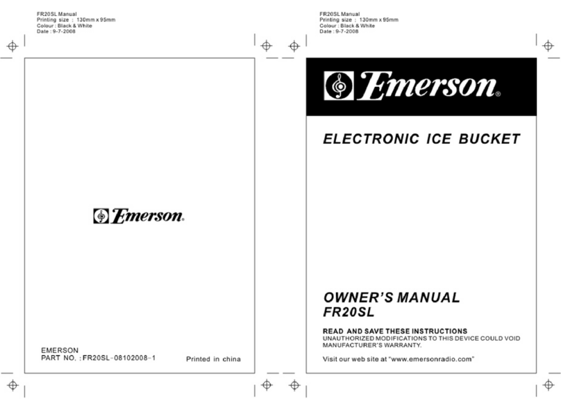 Emerson FR20SL owner's manual Emerson FR20SL owner's manual