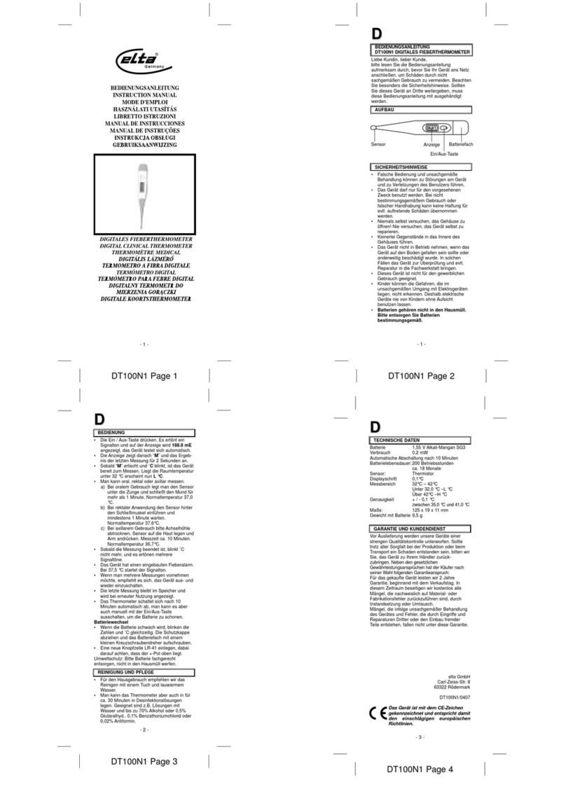 Elta DT100N1 instruction manual
