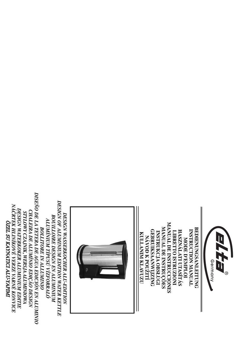 Elta Water Kettle instruction manual