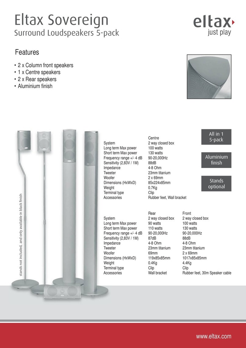 Eltax Sovereign Specification sheet