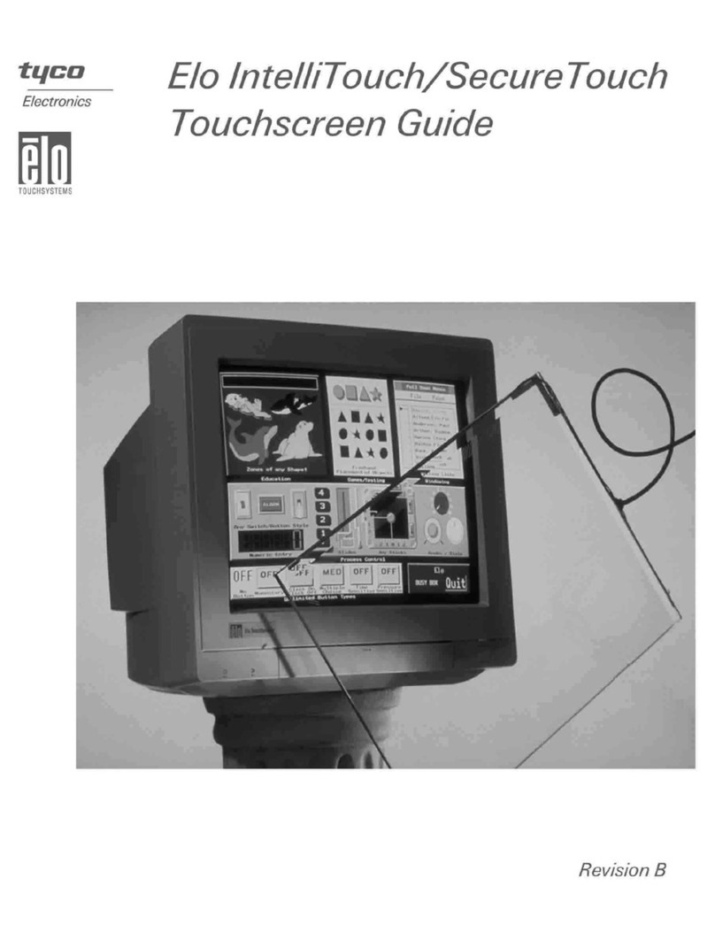 Elo TouchSystems IntelliTouch SecureTouch User manual Elo TouchSystems IntelliTouch SecureTouch User manual