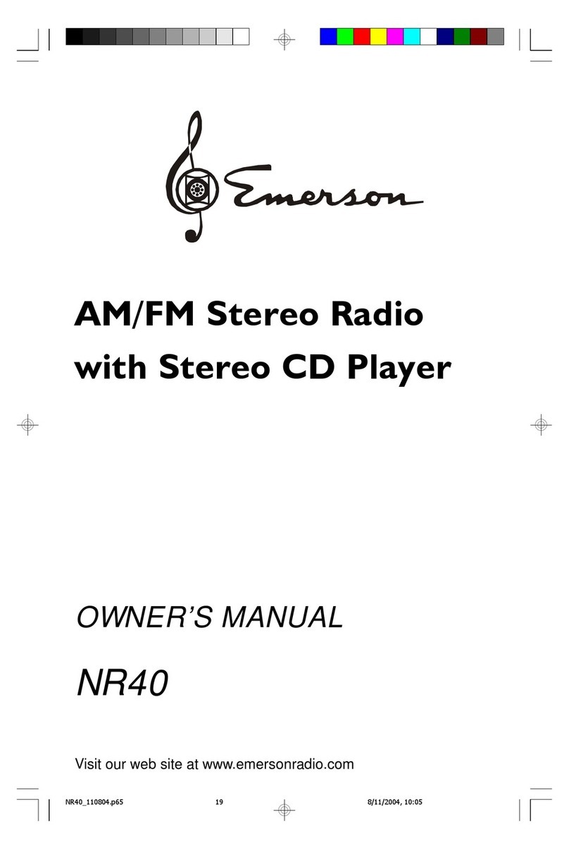 Emerson NR40 owner's manual