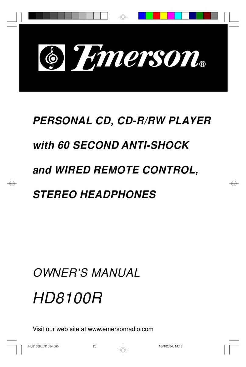 Emerson HD8100R User manual