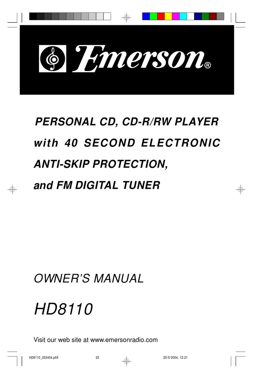 Emerson HD8110 User manual