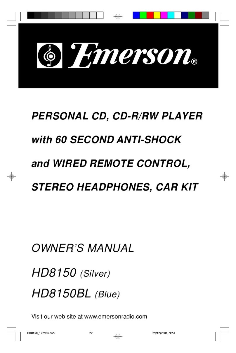 Emerson HD8150 User manual