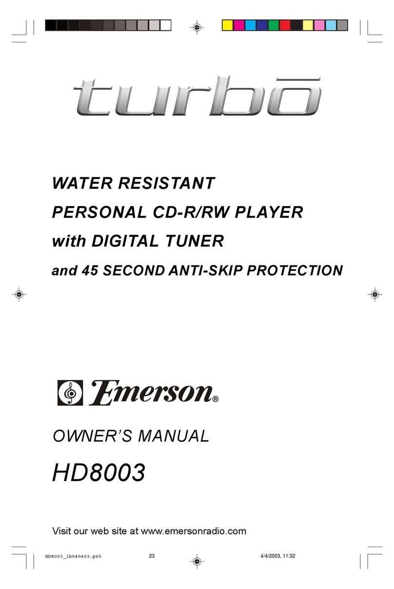 Emerson Turbo HD8003 User manual