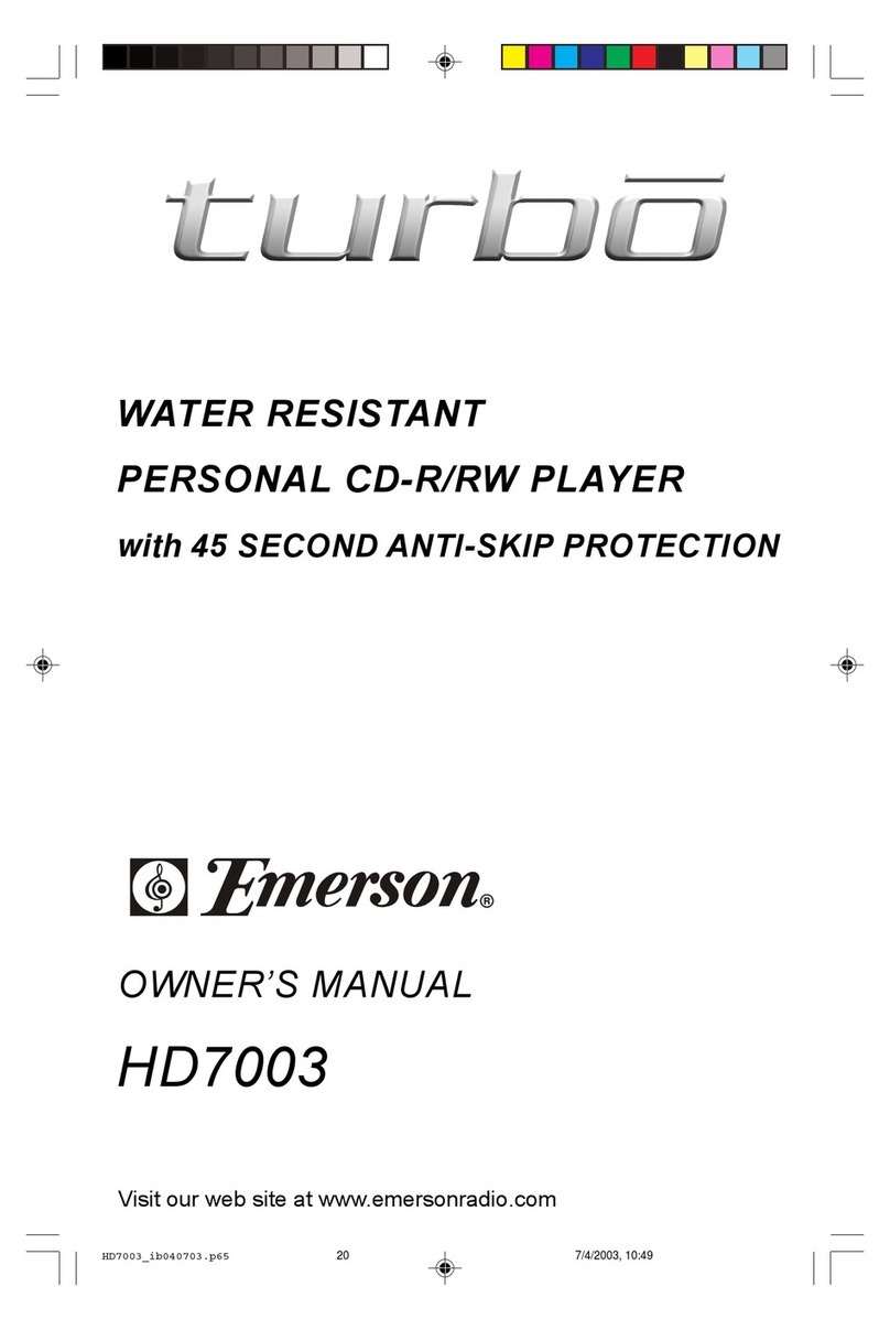 Emerson Turbo HD7003 User manual