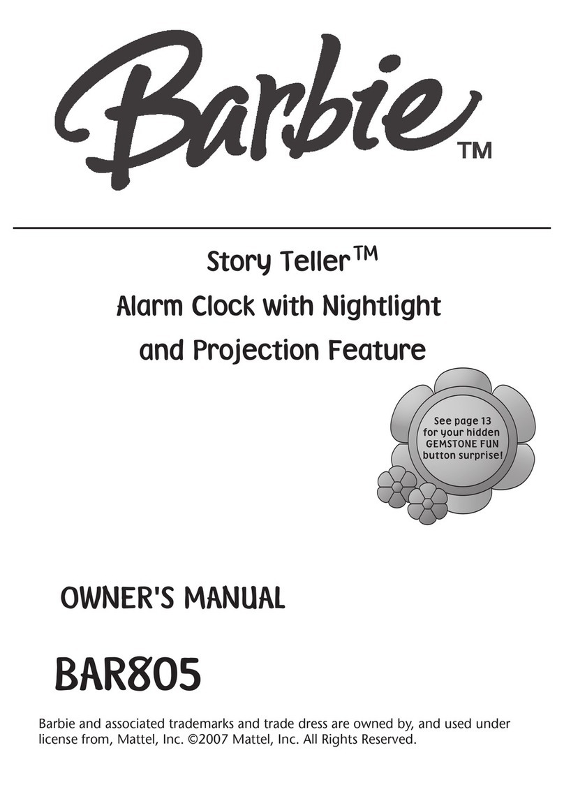 Emerson Barbie Story Teller BAR805 owner's manual