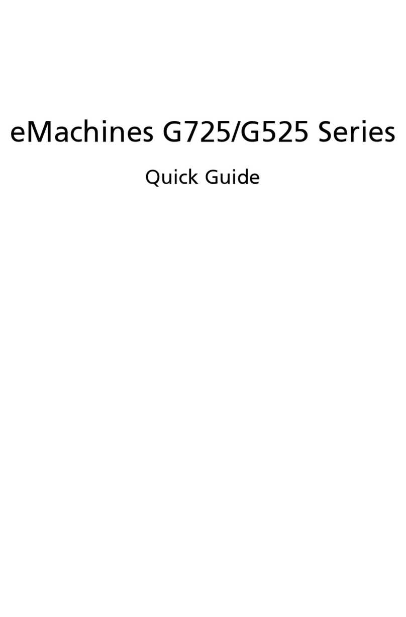 eMachines G525 Series User manual