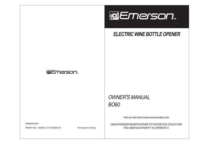 Emerson BO60 owner's manual