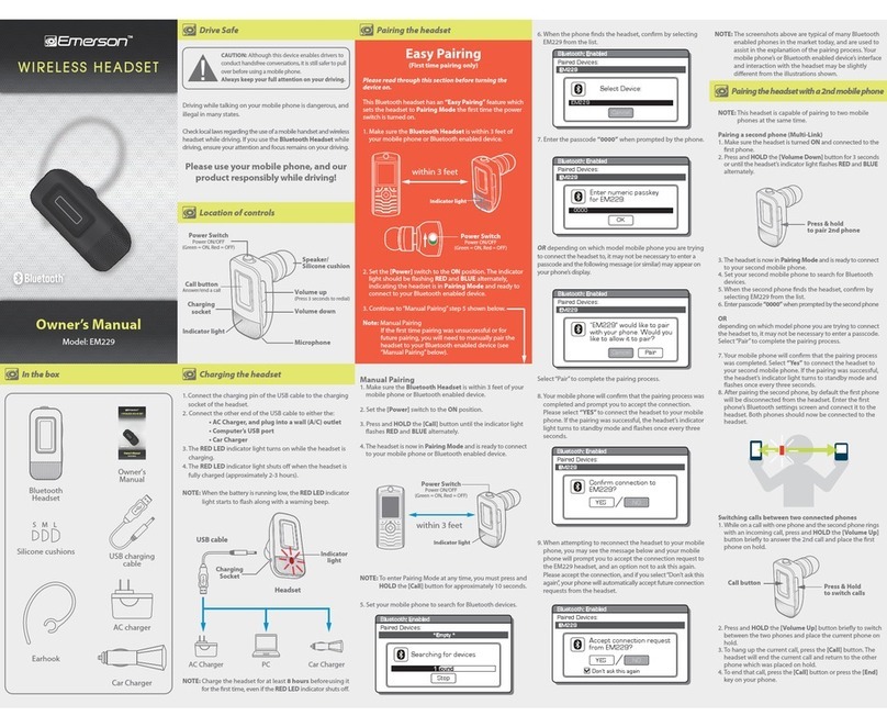 Emerson EM229 owner's manual