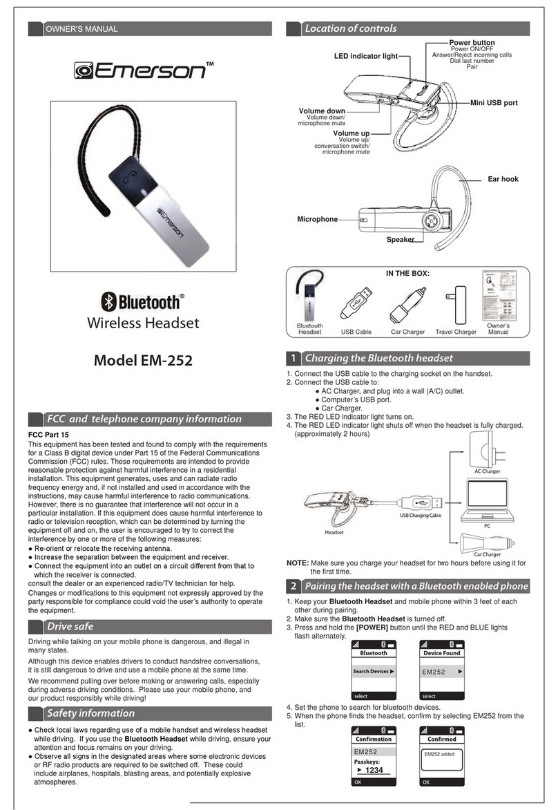 Emerson EM-252 User manual