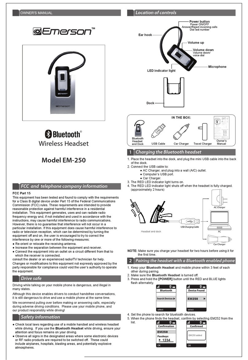Emerson EM-250 owner's manual