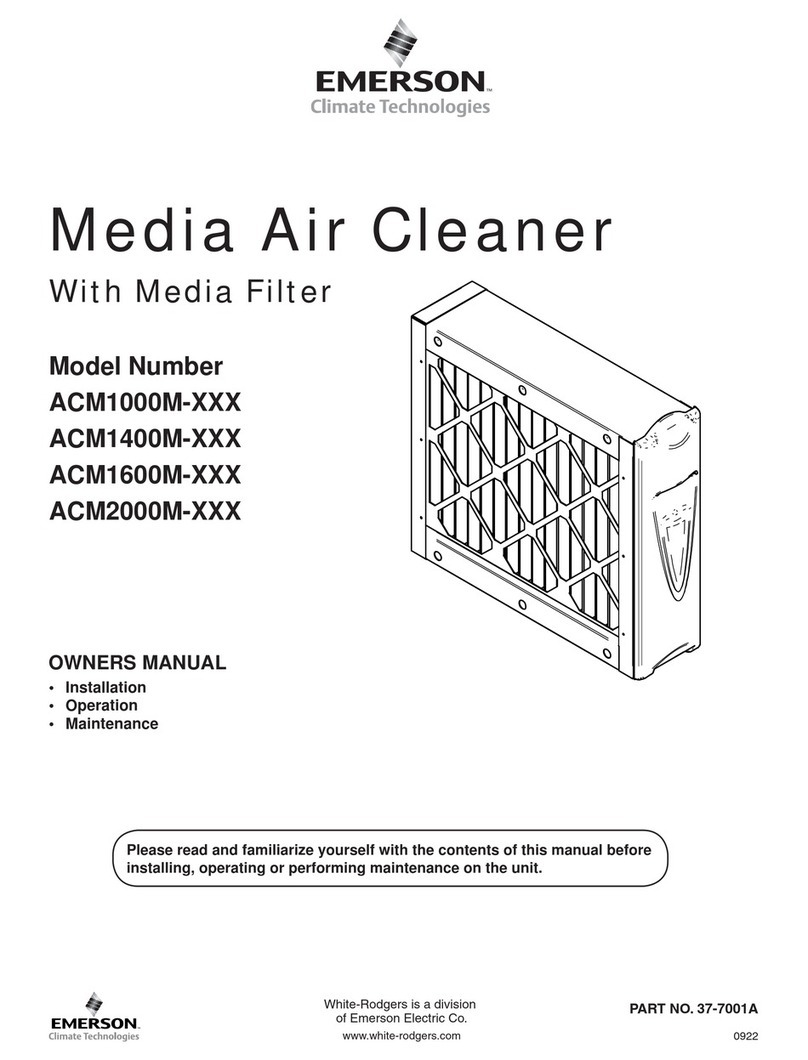 Emerson MEDIA AIR CLEANER ACM1000M-XXX owner's manual