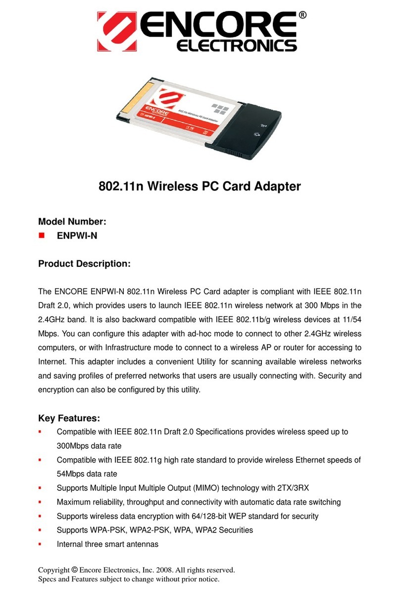 Encore ENPWI-N User manual