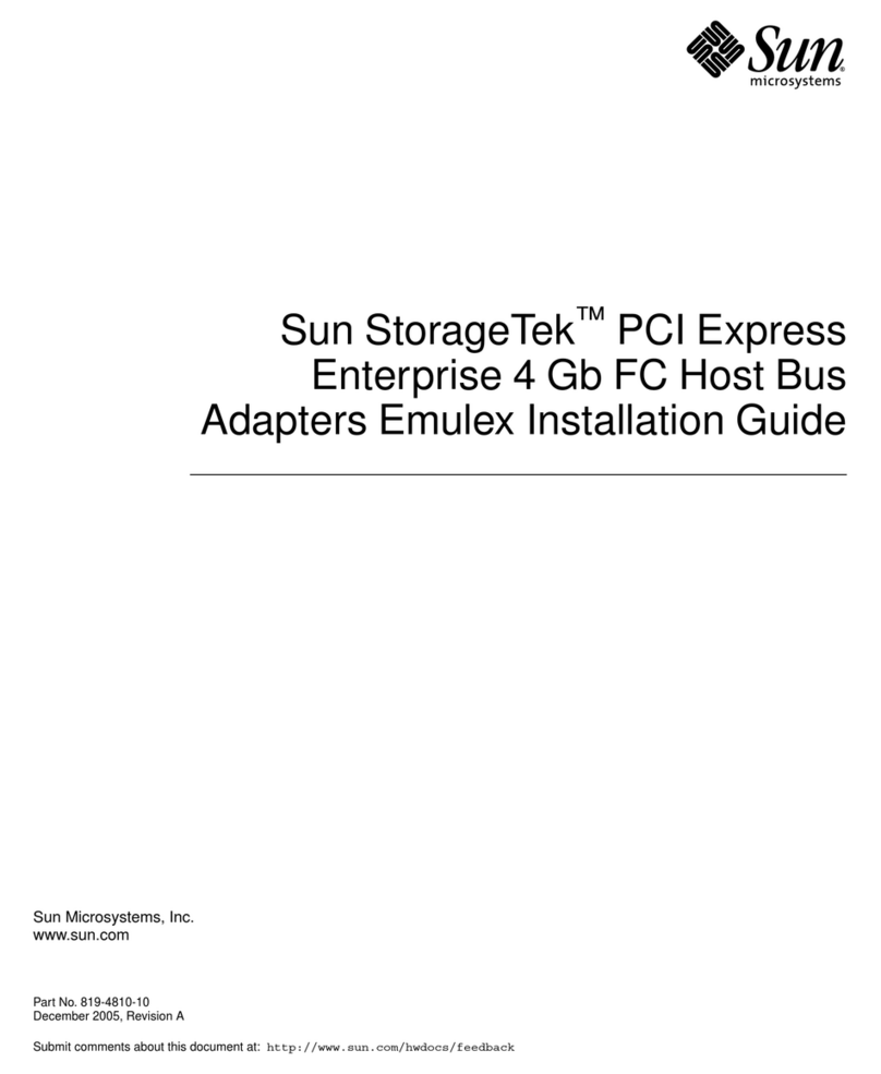 Emulex StorageTek 4 Gb FC Host Bus User manual