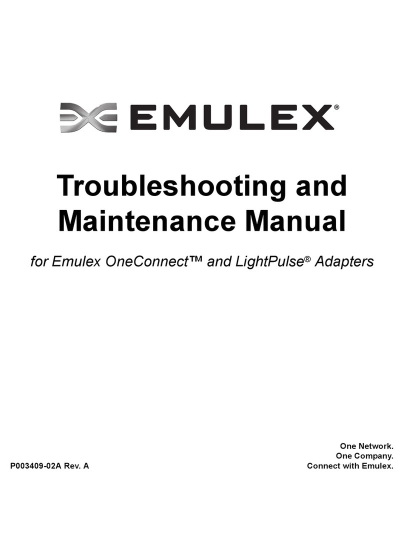 Emulex Adapters Maintenance manual